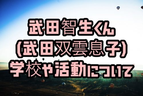 武田智生 武田双雲息子の学校どこ 社会貢献でチョコプロ 徹子の部屋 ちょっ気に Com