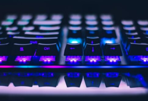 close up photo of gaming keyboard