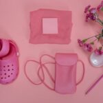 pink items on pink surface